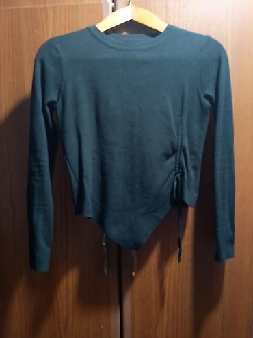 трико: Qadın uzunqollu triko bluz - Rəng: qara - Material: yumşaq, elastik — 2