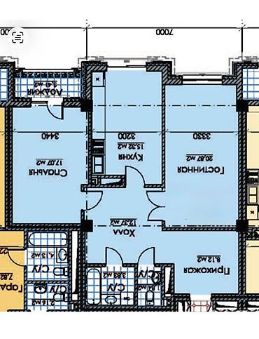 памир строй: 2 комнаты, 84 м², Асанбай мкр Элитка, 2 этаж, Свежий ремонт — 10