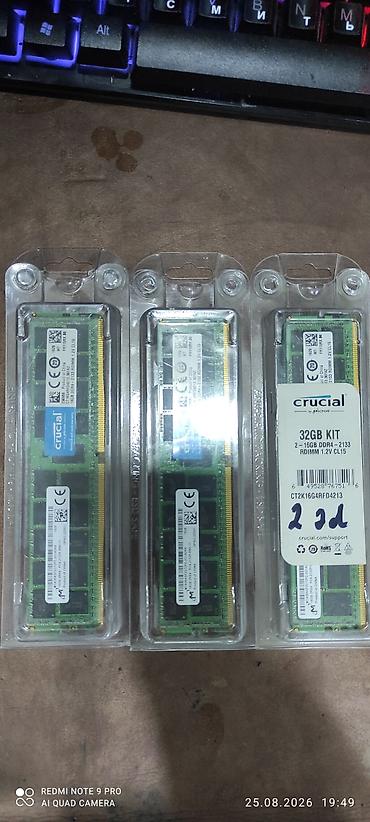 crucial: Crucial by Micron DDR4 ECC Registered (RDIMM) yaddaş modulları — 1