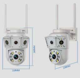 Videomüşahidə: 2 kameralı Rəngli Gecə Görüşlü Wi‑Fi PTZ Təhlükəsizlik Kamerası - 2MP — 6