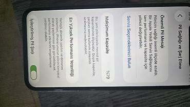 Digər mobil telefonlar: IPhone 11 pro 256 yaddaş 79 pil . Problemlər : -Ekran dəyişib -Zəng — 7