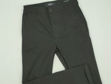 spodnie dresowe szerokie: Material trousers for women, SMOG, XS (EU 34)