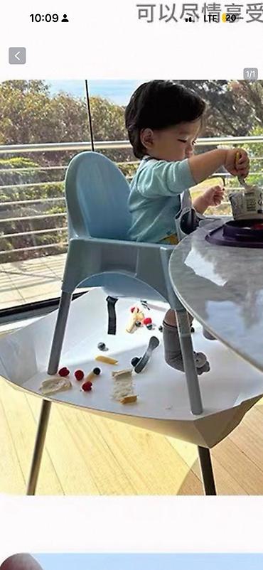 ikea кресло: Детский стул, Б/у, Пластик, цвет - Белый, Платная доставка, Самовывоз — 2