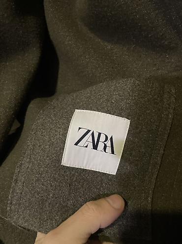 куртка zara: Мужское пальто, Zara, S, цвет - Серый — 1