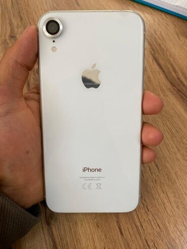 чехлы для айфон 7: IPhone Xr, Колдонулган, 64 ГБ, Ак, Заряддоочу түзүлүш, Коргоочу айнек, Каптама, 78 %