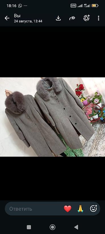 куртка lining: Женские зимние пальто с меховым воротником - Цвет: серый меланж - — 1