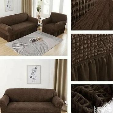 Prekrivači za nameštaj: Set rastegljivih navlaka sa karnerima – trosed, dvosed i fotelja — 1