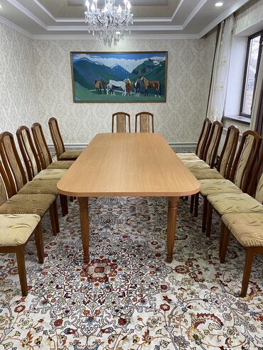 стол и 12 стульев: Комплект стол и стулья Б/у