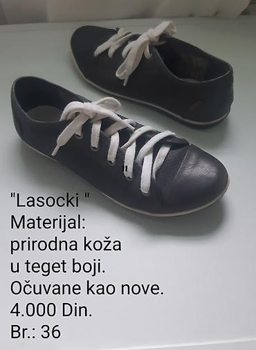 papuce sobne: Lasocki ženske cipele - Materijal: prirodna koža - Boja: teget - — 1