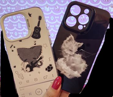 шикарная сумка: Два новых чехла на IPhone 14 Pro с котиками, 200 за оба