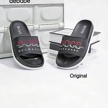 sapa u srcu: Muške papuče/slajderi HUGO BOSS – Original - Model: klasični slajder — 1