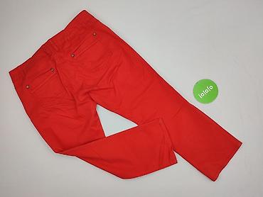 szerokie spodnie pull: Spodnie materiałowe damskie, rozmiar L — 3