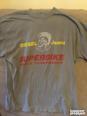 Majice: Majica na kratke rukave, L, Diesel, bоја - Crna, Pamuk — 10