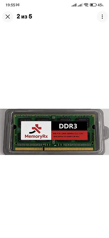 solar akumulator: Məhsul: Notebook üçün RAM dəsti – 16GB (2x8GB) MemoryRx - Növü: DDR3L — 2