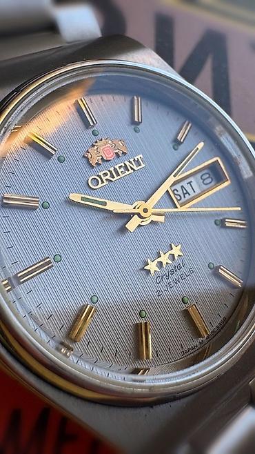 orient saat: Orient “Three Star” kişi qol saatı - Model: Orient 3-Star (korpus — 3