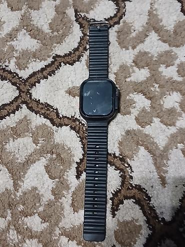 apple watch ultra 1: Смарт-часы в стиле «Ultra» с прямоугольным корпусом и рифлёным — 1