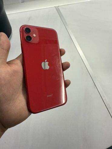 iphone хр: IPhone 11, Б/у, 64 ГБ, Красный, 75 %