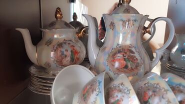 Çay dəstləri və servizlər: Çay dəsti, Farfor, 6 nəfərlik — 8