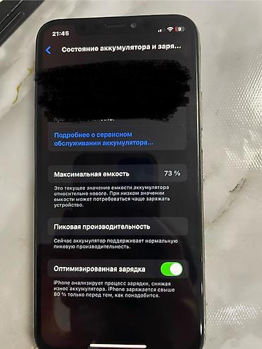 apollo twin x: IPhone X, Б/у, 64 ГБ, Серебристый, Чехол, 73 % — 4