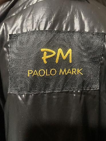 tuklu kurtka: Kişi qış gödəkçəsi – Paolo Mark (PM) - Rəng: qara, parıltılı səth - — 7