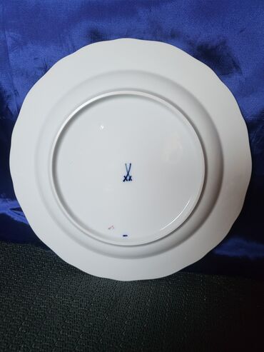 Ostali antikviteti: Tanjiri 8 kom.Meissen Indian Pink Flowers.4g. Meissen tanjiri 8 — 5