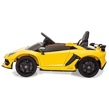 balaca maşin: Uşaq maşını Lamborghini Aventador sarı 12V batareya Pult2,4GHz Əsl — 7