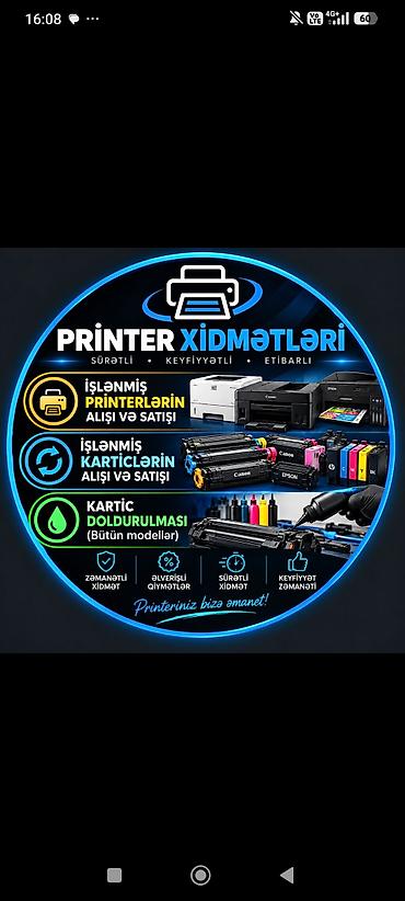 samavar alıram: İslənmi̇ş pri̇nterləri̇n ali̇si̇ ve sati̇si̇ katri̇cleri̇n — 1