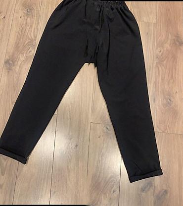 pull and: Черное трикотажное платье-футляр + брюки - Платье: обтягивающее — 4