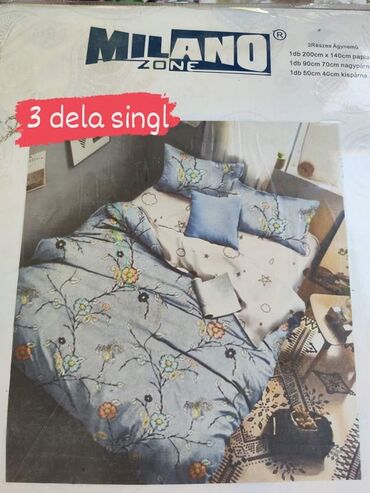 Posteljina: Pamučna posteljina Cena 2300 din Set sadrzi 3 dela: Jorganska navlaka — 8
