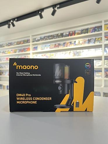 Студийные микрофоны: Maono DM40 Pro — беспроводной конденсаторный микрофон для стриминга — 1