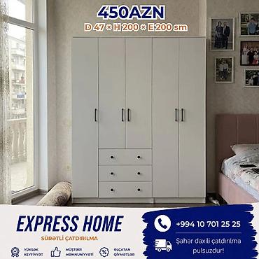 Dolablar: Yeni, 5 qapı, Siyirməli, Açılan, Düz dolab — 1