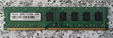 Operativ yaddaş (RAM): Operativ yaddaş (RAM) 8 GB, 1333 Mhz, DDR3, PC üçün, İşlənmiş