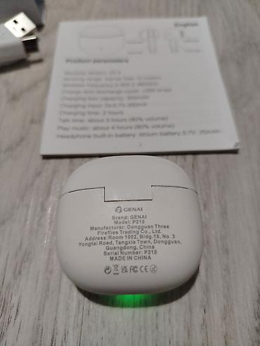 Qulaqcıqlar: Yeni Simsiz (Bluetooth) Qulaqcıqlar, rəng - Ağ — 4