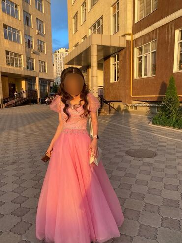 вечернее розовое платье: Вечернее платье, Пышное, XS (EU 34), S (EU 36)
