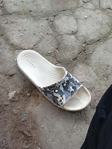 Босоножки, сандалии, шлепанцы: Мужские сандалии, 41, 41.5, Crocs, Б/у, цвет - Бежевый, Бесплатная доставка — 2