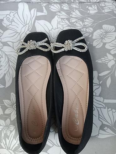 bona obuca: Elegantne baletanke sa ukrasnom mašnom od kristalčića - Model: ravne — 1