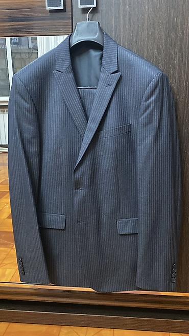 Kişi kostyum gödəkçəsi – Bottega - Rəng: tünd göy (navy) üzərində incə