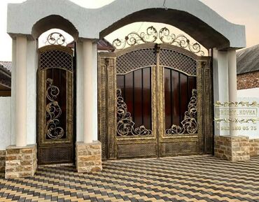 Həyət darvazaları: Metal EN MMC olaraq istədiyiniz forma və ölçüde demir işlerinin — 24