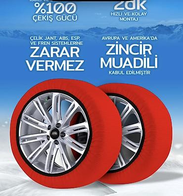 Аварийные аксессуары: Məhsul: SnowSocks Active Series – avtomobil üçün kar çorabı Təsvir — 4