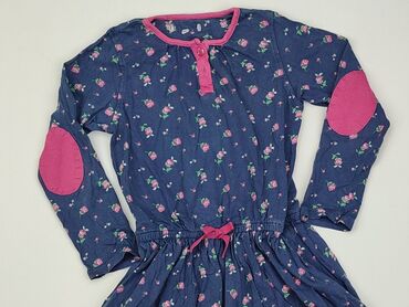 sukienka w kwiaty długi rękaw: Sukienka, Marks & Spencer, 4-5 lat, 104-110 cm, stan - Dobry