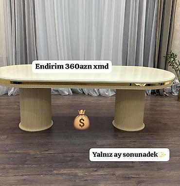 salon masa: Qonaq masası, Yeni, Açılmayan, Oval masa — 1