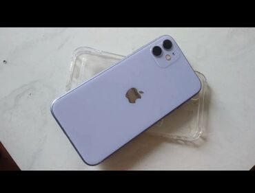 Apple iPhone: IPhone 11, Б/у, 64 ГБ, Голубой, Зарядное устройство, 77 %