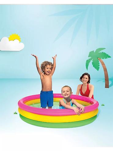 Надувные матрасы: 🌈 Intex балдар бассейни 147×33 см 💦 👶 2 жаштан жогору балдар үчүн ☀️ — 8