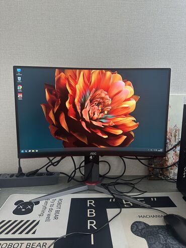 нерабочий монитор: Монитор, AOC, Колдонулган, LED, 23" - 24"