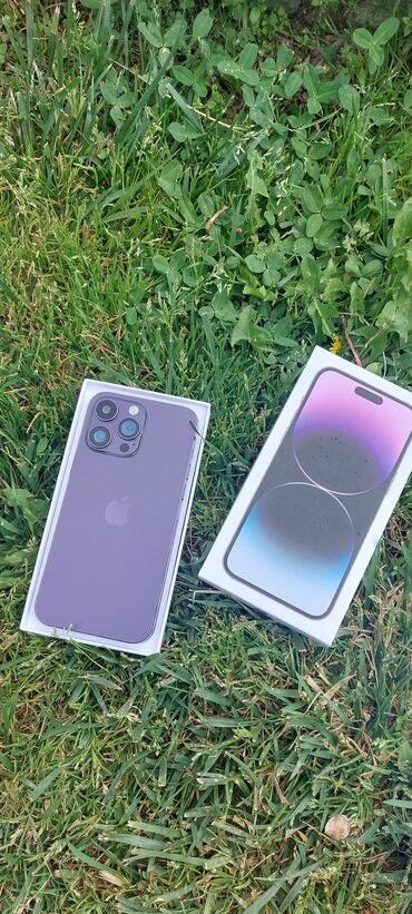 iphone dubay 14: IPhone 14 Pro Max, 128 ГБ, Deep Purple, Отпечаток пальца, Face ID, С документами