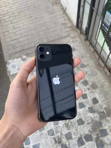 iphone 11 qiymeti 2 ci el: IPhone 11, 64 GB, Jet Black, Zəmanət, Face ID