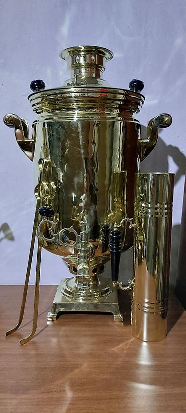 samovar 5l: 2022-ci ilin Tula istehsali samavar 7-litrlikdir, materiali; mis ve — 5