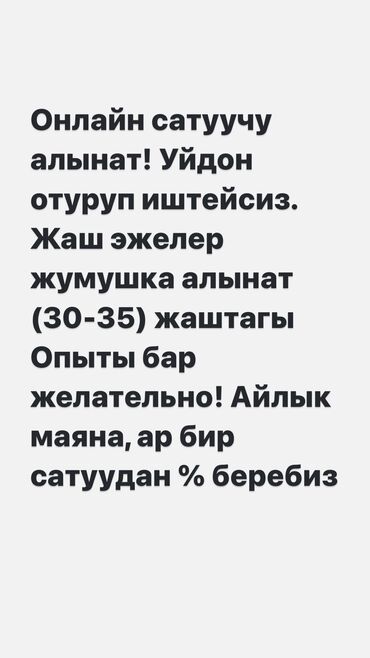 продавец сотовых аксессуаров: Сатуучу консультант