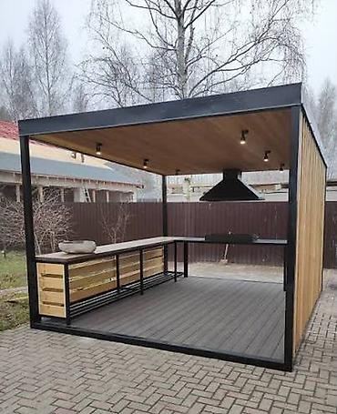 mətbəx işıqları: Metal-karkaslı həyət/pergola pavilyonları – fərdi layihə ilə Məhsulun — 1