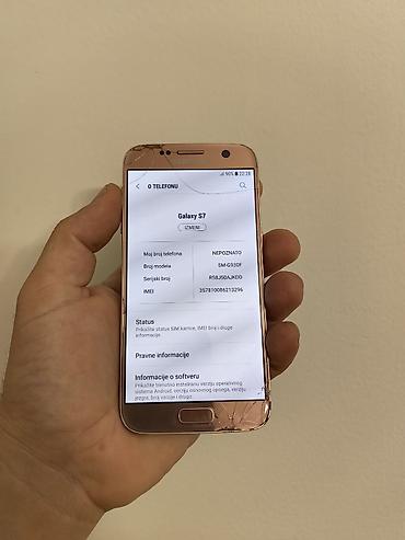 gigatron nokia 3310: Samsung S7 rose gold, otključan za sve mreže. Ekran vidno oštećen ali — 4